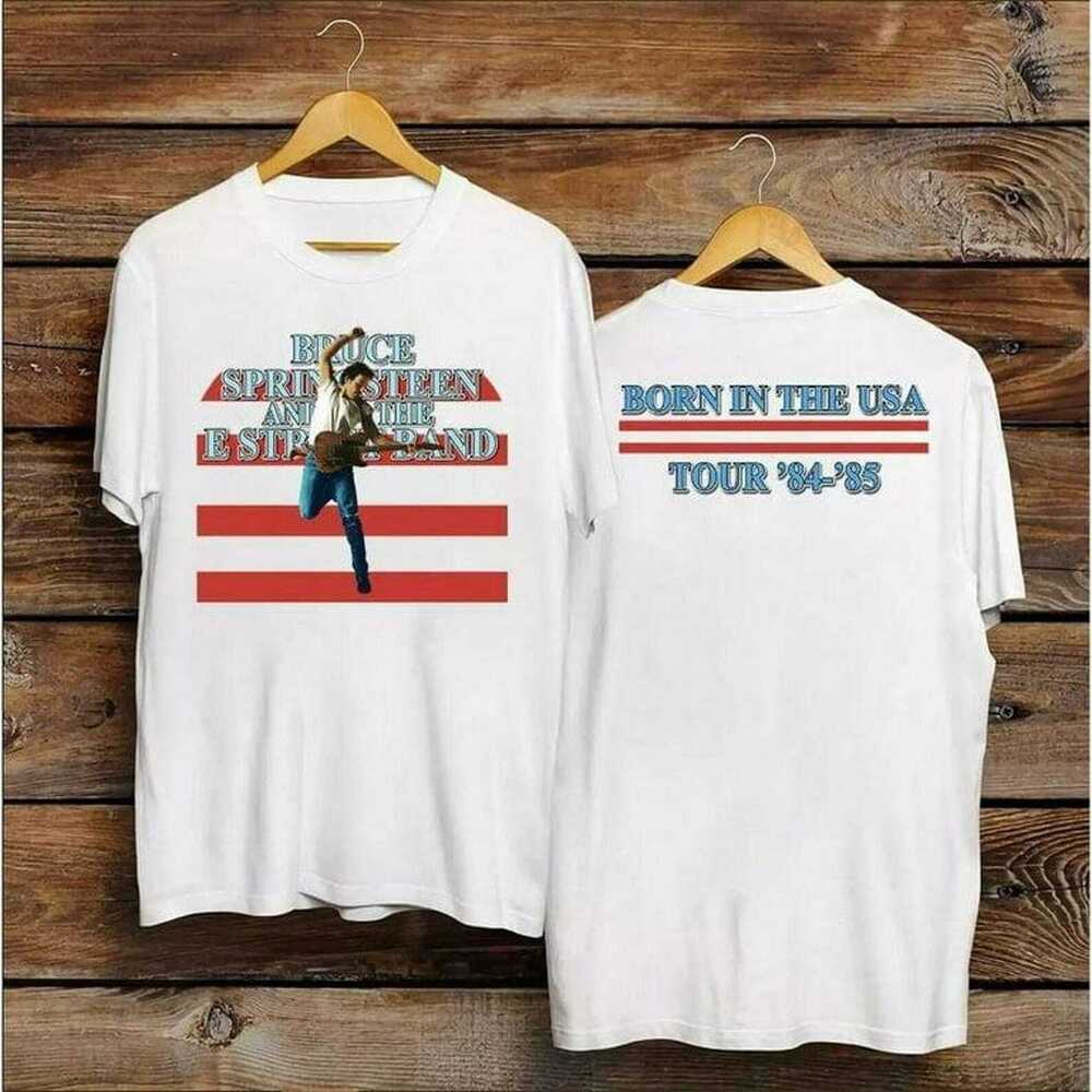 Bruce Springsteen Born In The USA World Tour 84 85 T-Shirt 2 Sided